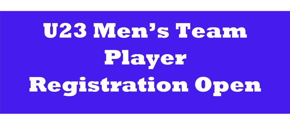 U23 Men's Team Registration